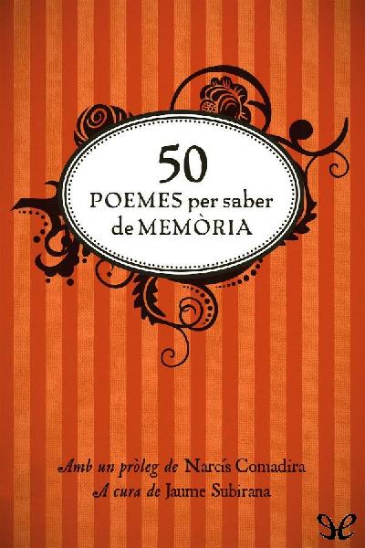 descargar libro 50 poemes per saber de memòria