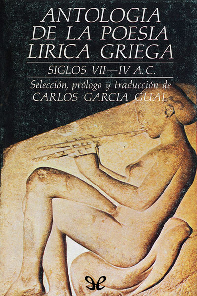 descargar libro Antología de la poesía lírica griega