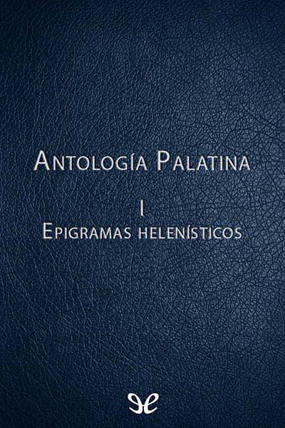 descargar libro Antología Palatina I