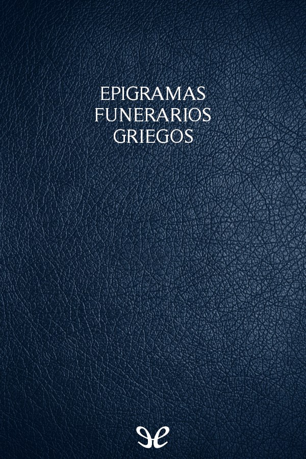 libro gratis Epigramas funerarios griegos