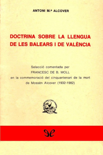 libro gratis Doctrina sobre la llengua de les Balears i de València