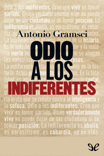 descargar libro Odio a los indiferentes