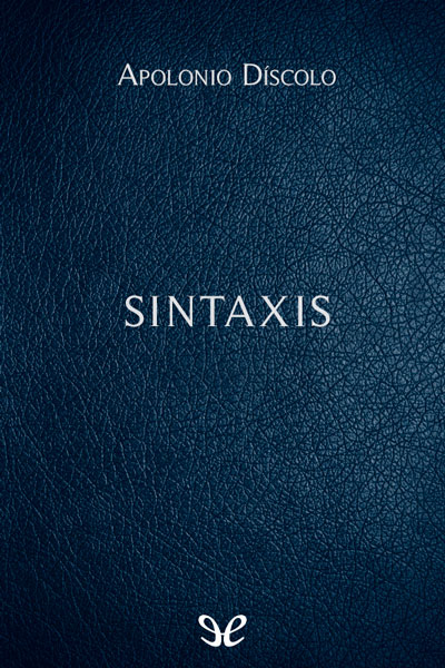 libro gratis Sintaxis