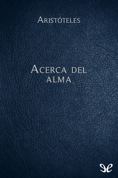 libro gratis Acerca del alma