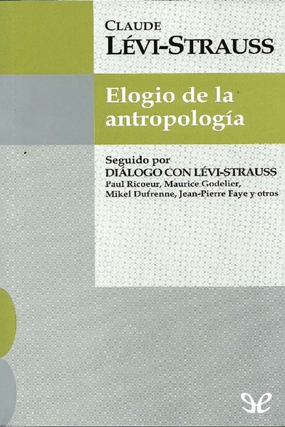 libro gratis Elogio de la antropología