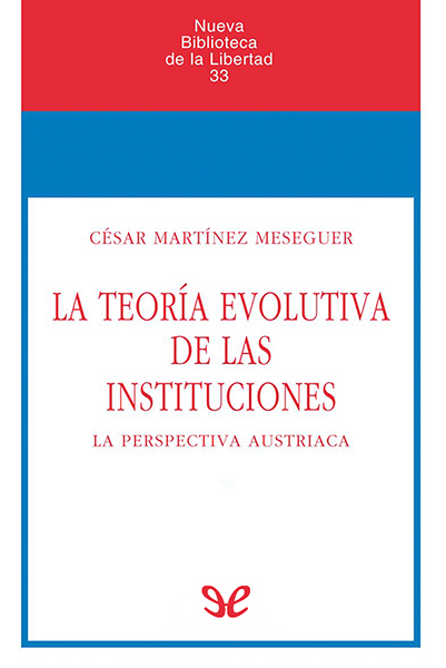 libro gratis La teoría evolutiva de las instituciones