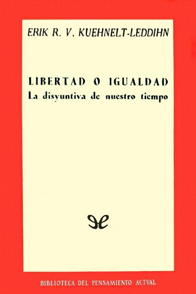 libro gratis Libertad o igualdad