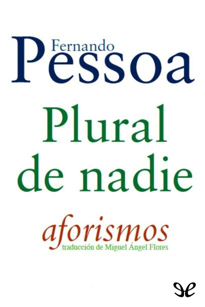 descargar libro Plural de nadie