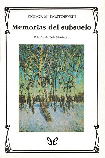 descargar libro Memorias del subsuelo