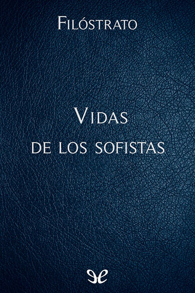 libro gratis Vidas de los sofistas