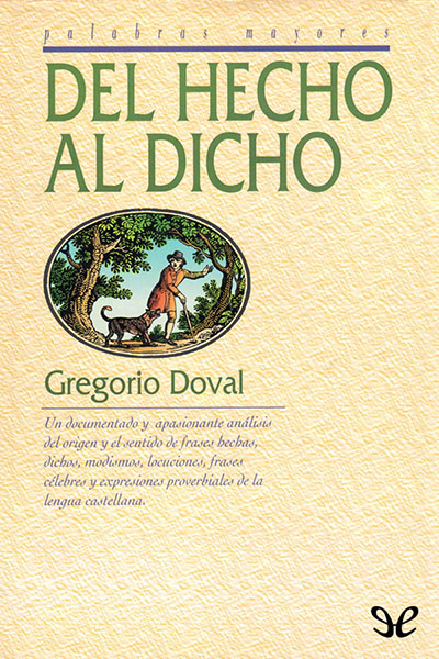 descargar libro Del hecho al dicho