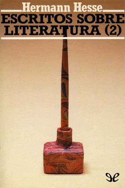 descargar libro Escritos sobre literatura, 2