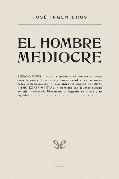 descargar libro El hombre mediocre