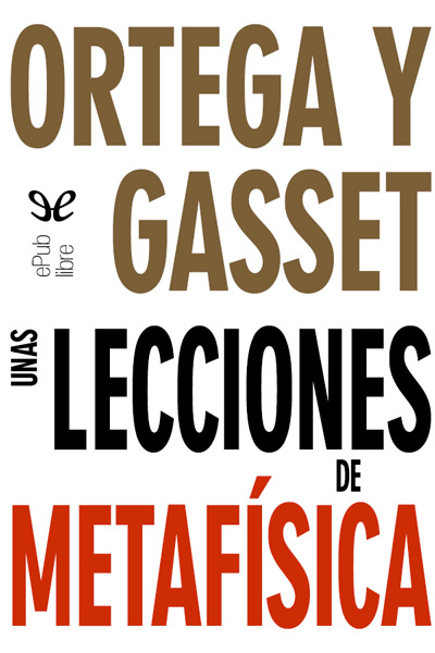 descargar libro Unas lecciones de metafísica