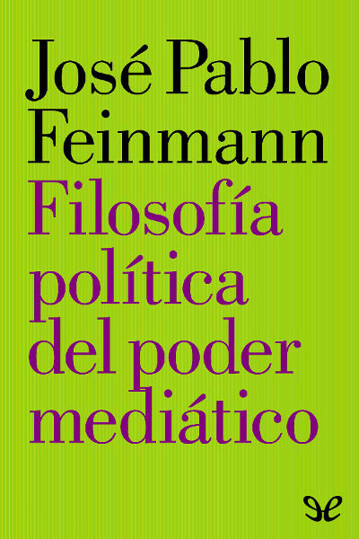 libro gratis Filosofía política del poder mediático