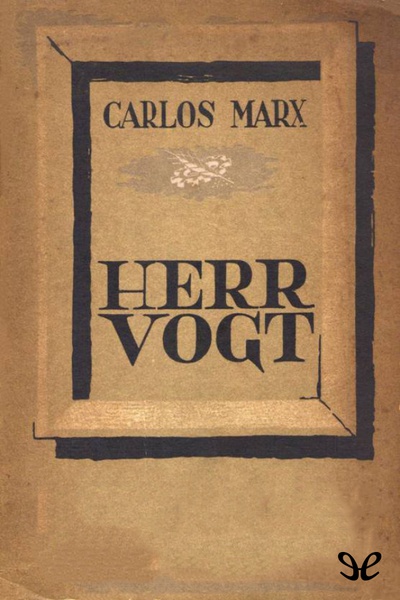 descargar libro Herr Vogt