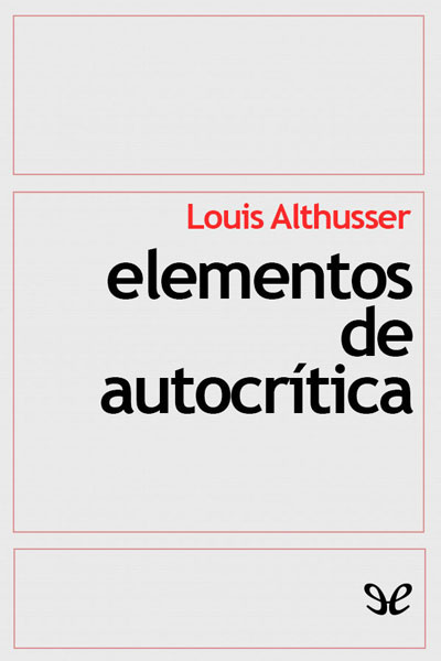 libro gratis Elementos de autocrítica