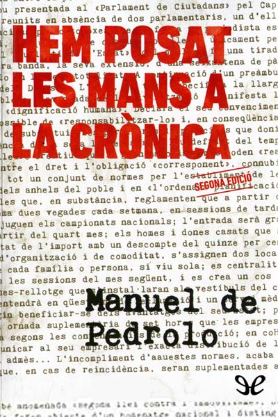 descargar libro Hem posat les mans a la crònica