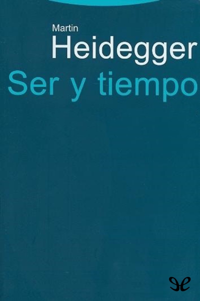 descargar libro Ser y tiempo