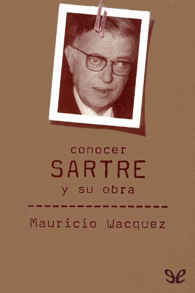 descargar libro Conocer Sartre y su obra