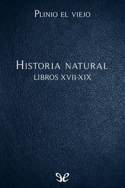 descargar libro Historia natural Libros XVII-XIX