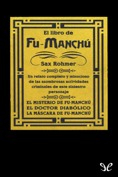 libro gratis El libro de Fu-Manchú