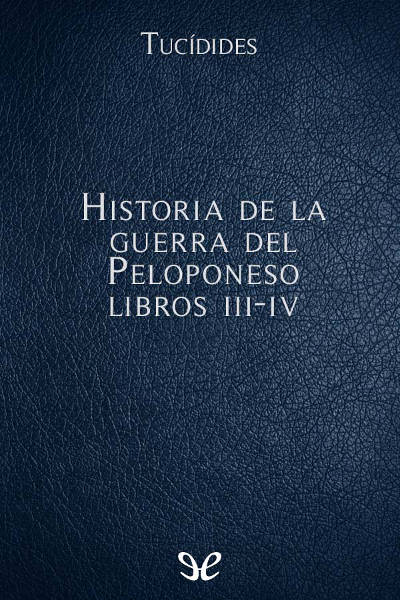 descargar libro Historia de la guerra del Peloponeso Libros III-IV