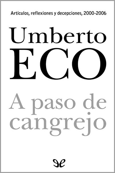 descargar libro A paso de cangrejo