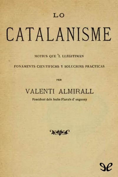 descargar libro Lo catalanisme