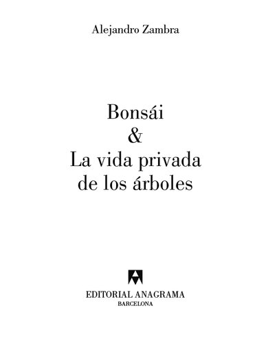 descargar libro Bonsái y La vida privada de los árboles