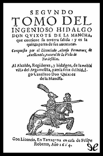 libro gratis Segundo tomo del ingenioso hidalgo Don Quixote de la Mancha