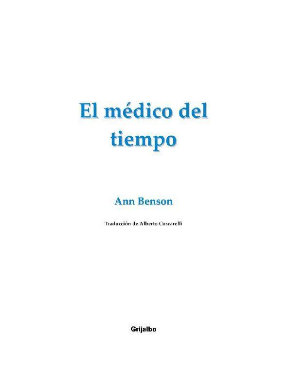 descargar libro El Medico Del Tiempo