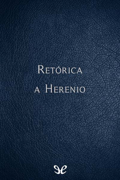 Retórica a Herenio gratis en epub