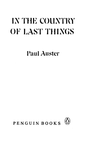 descargar libro In the Country of Last Things