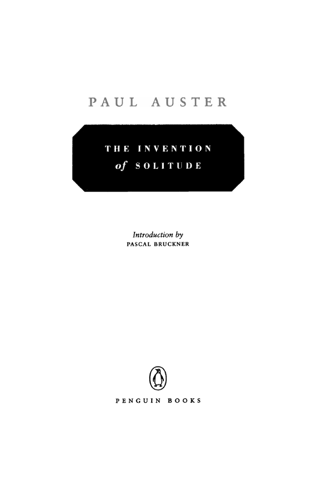 descargar libro The Invention of Solitude