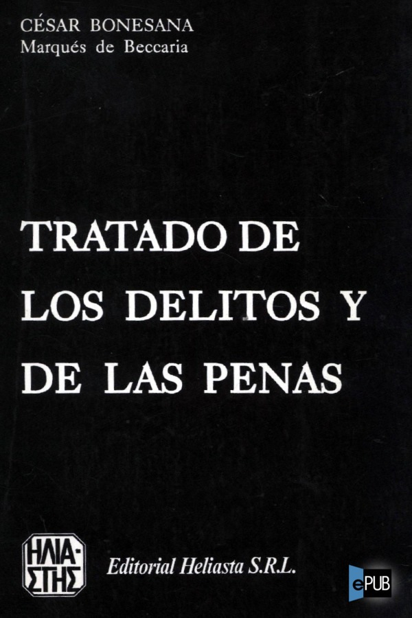 descargar libro Tratado de los delitos y de las penas