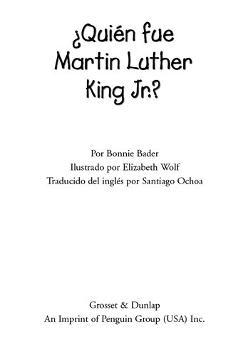 libro gratis ¿Quien fue Martin Luther King, Jr.?