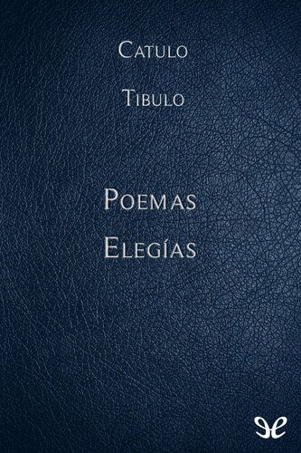 libro gratis Poemas & Elegías