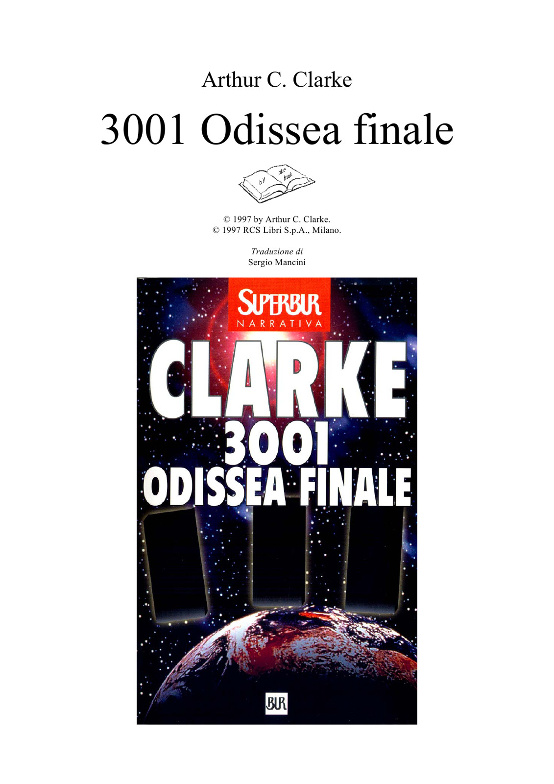 libro gratis 3001 Odissea Finale