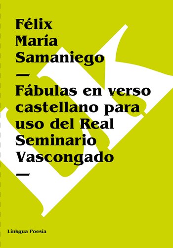 descargar libro Fábulas en verso castellano para uso del Real Seminario Vascongado