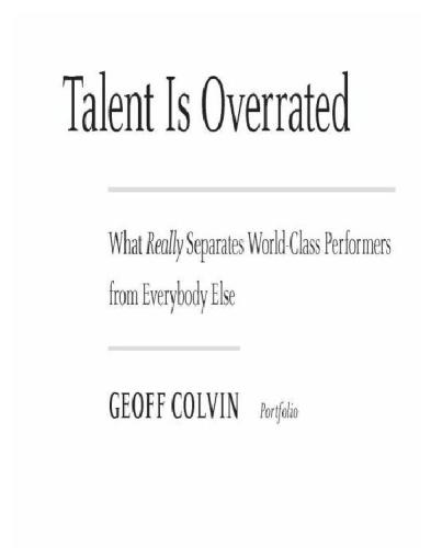 libro gratis Talent is Overrated