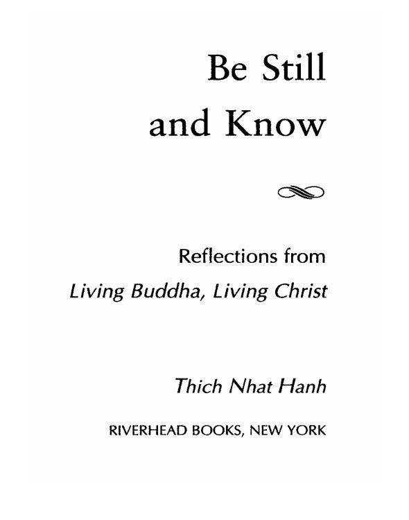 descargar libro Be Still and Know