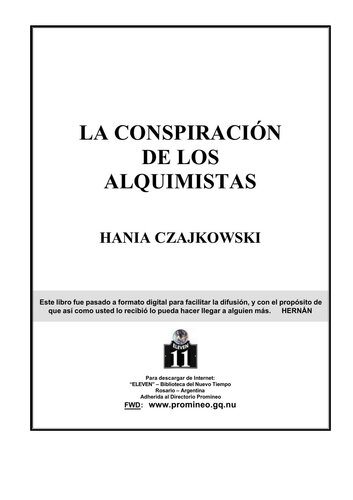 descargar libro La Conspiración de los Alquimistas