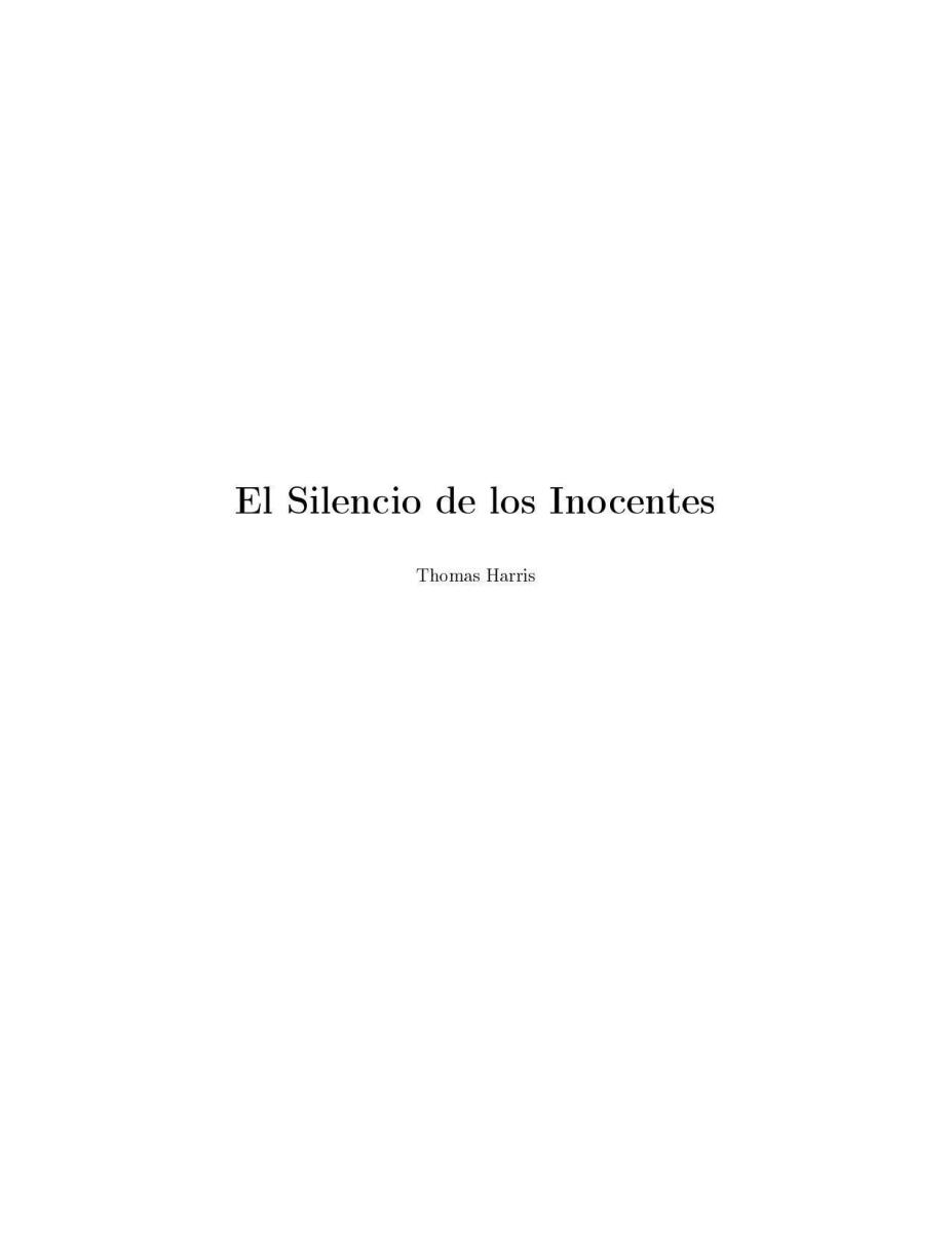 descargar libro El Silencio de los