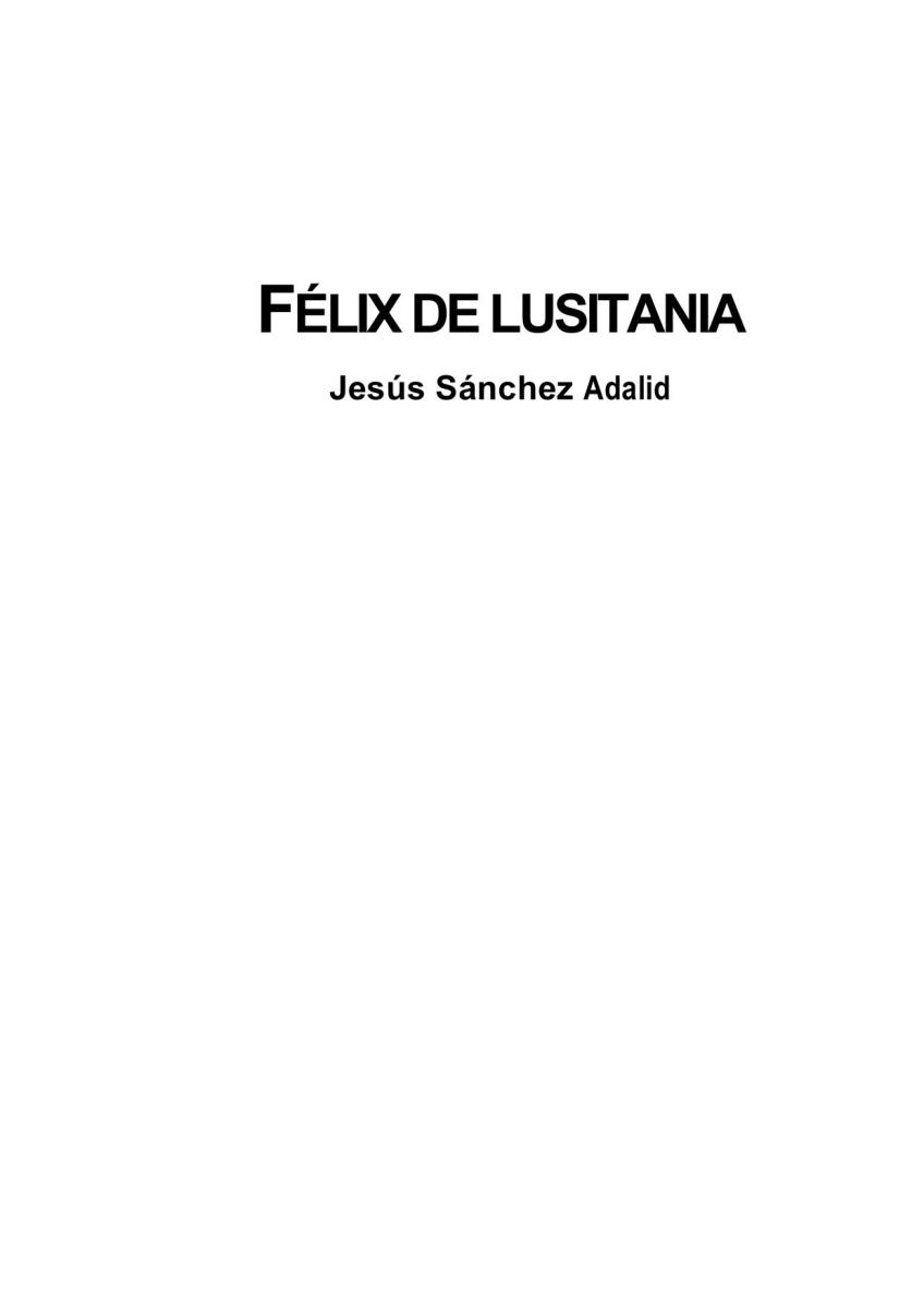 libro gratis Felix de Lusitania