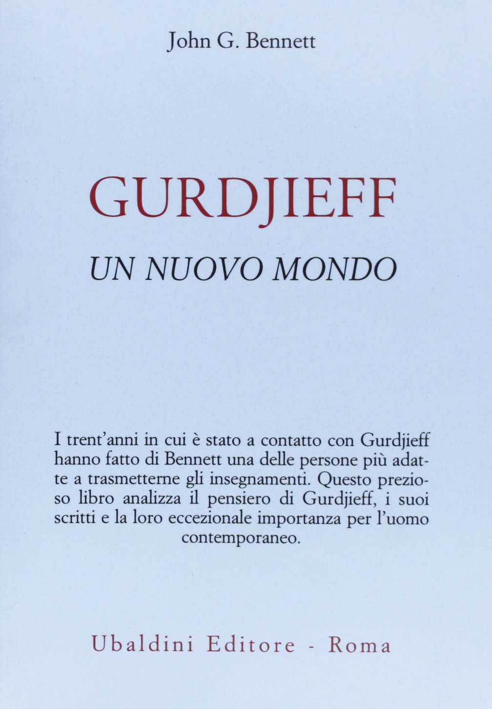 descargar libro Gurdjieff. Un nuovo mondo