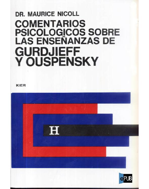 descargar libro Comentarios psicológicos sobre las enseñanzas de Gurdjieff y Ouspensky