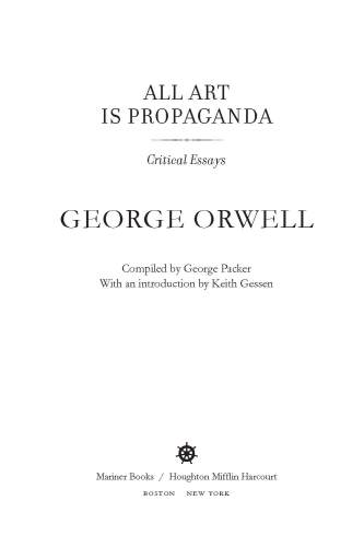 descargar libro All Art Is Propaganda