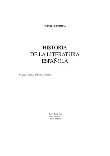 descargar libro Historia de la Literatura Española