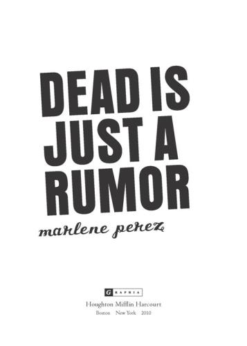 descargar libro Dead Is Just a Rumor